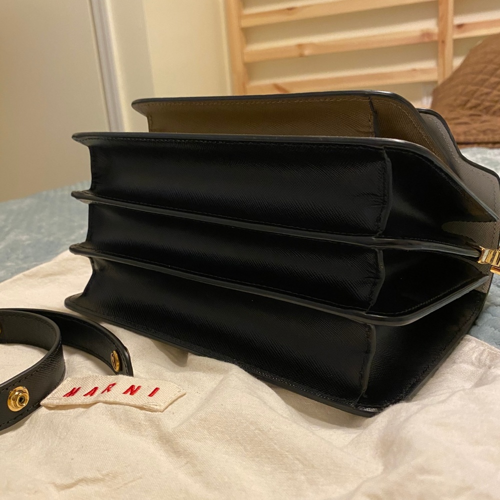Marni Trunk, Medium, Grey/Black/Brown, - Picture 3 of 9